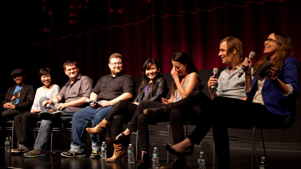 MFA Comp Panel on Stage for Q&A