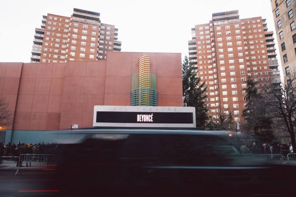 Beyonce marquee exterior
