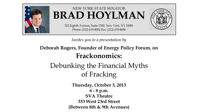 NY State Senator Brad Holman event poster
