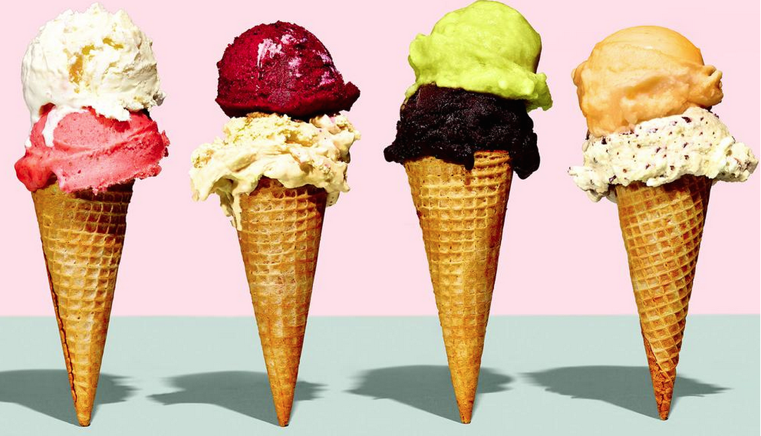 photo of ice cream cones
