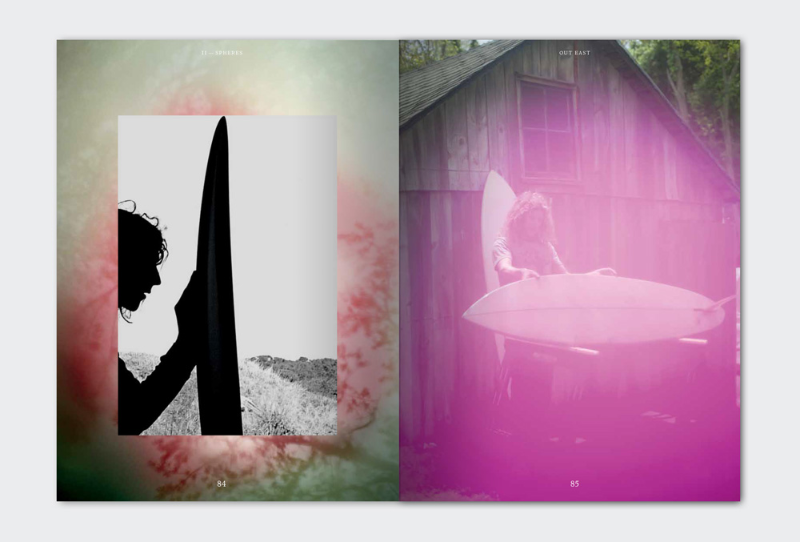 Photograph artwork of surfer