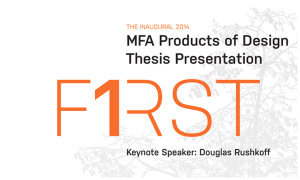 MFA Products of Design Thesis Presentation Poster