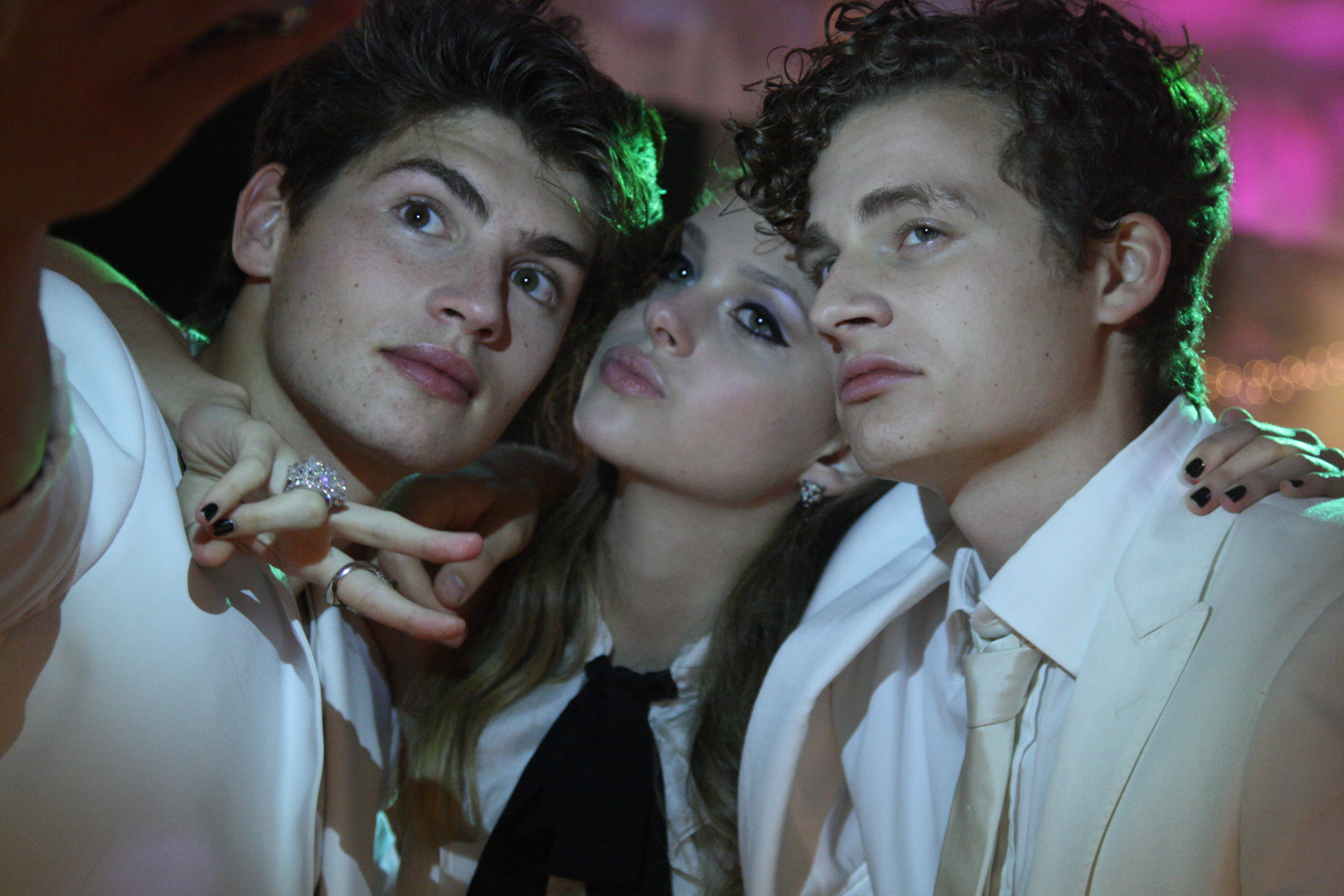young white kids taking a selfie
