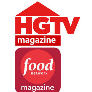 HGTV Magazine Logo and Food Network Magazine logo