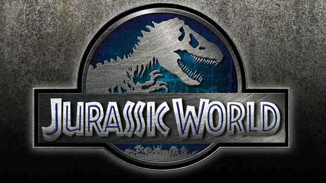 Film poster for "Jurassic World" with Chris Pratt