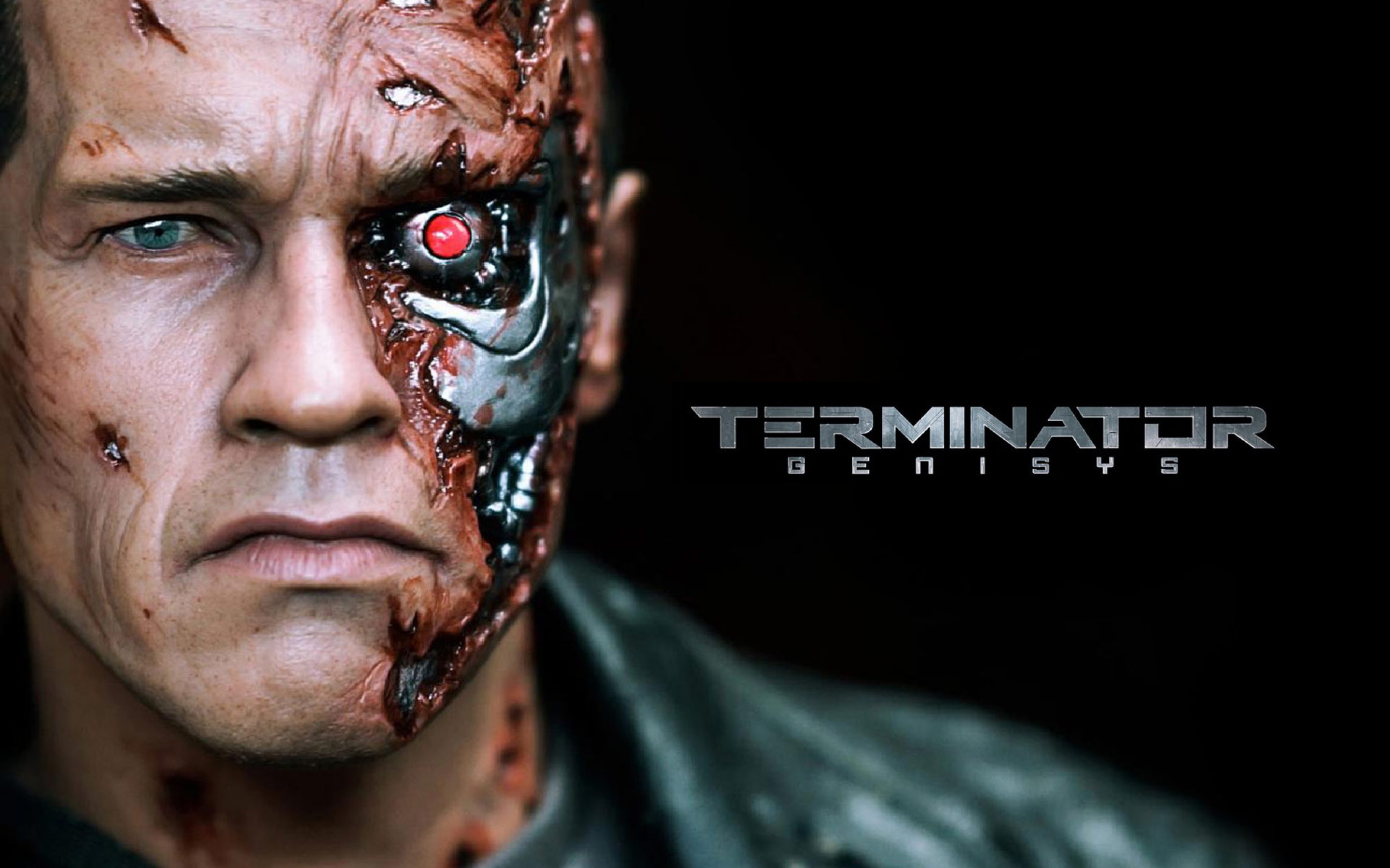 Film poster for "Terminator Genisys" with Arnold Schwarzenegger
