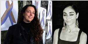 Two images of Shirin Neshat