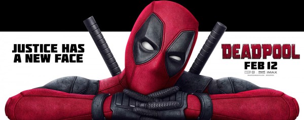 Film poster for "Deadpool" with Ryan Reynolds