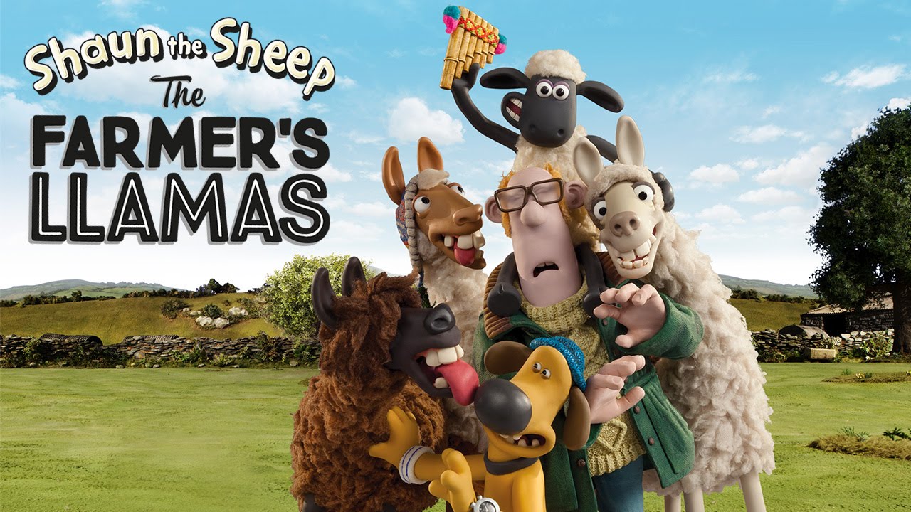 Film poster for "Shaun the Sheep - The Farmer's Llamas"