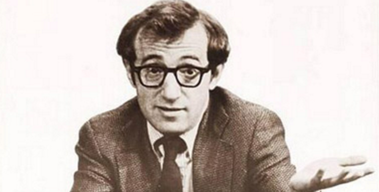Film poster for "America's Most Unlikely Hero" with Woody Allen