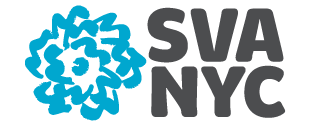 SVA NYC blue flower logo