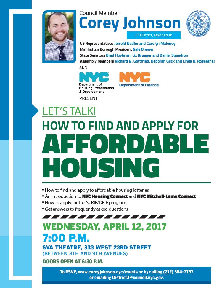 Council Member Corey Johnson poster