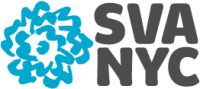 SVA NYC blue flower logo