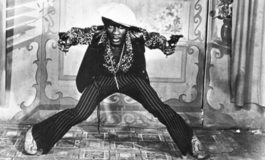 Black and White image of the actor from the film "The Harder They Come"
