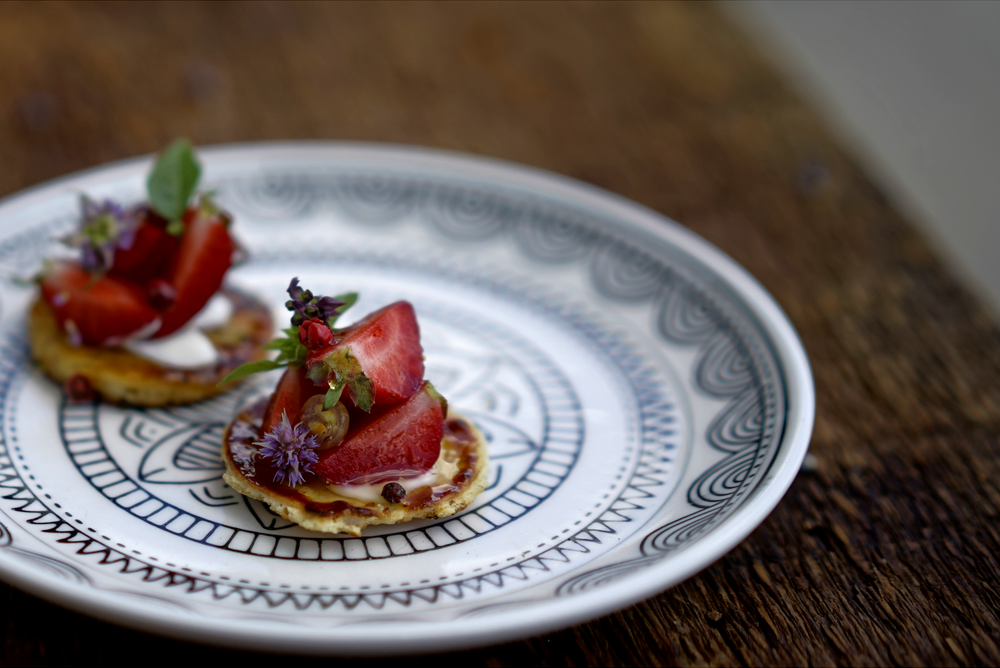 Canapes on a plate