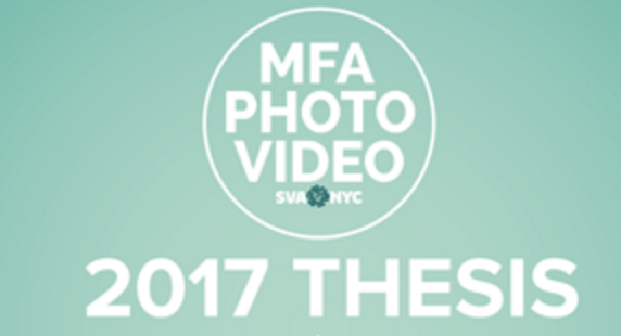 MFA Photo Video Thesis Exhibition poster