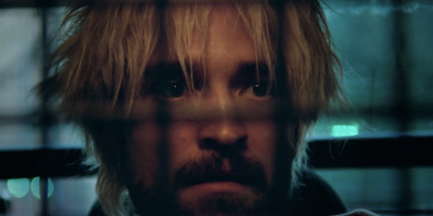 Film still of Robert Pattinson from "Good Time"