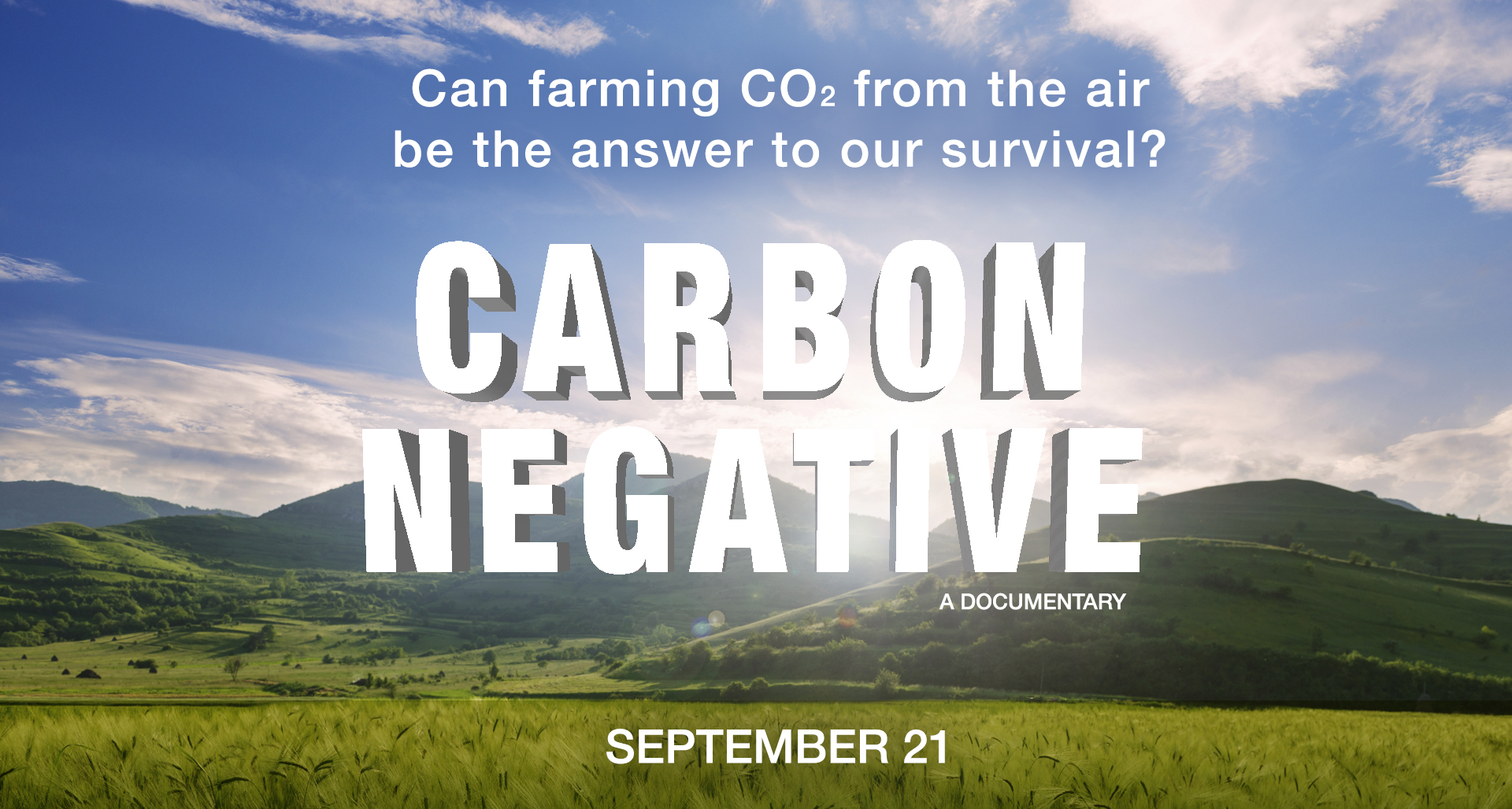 "Carbon Negative" poster