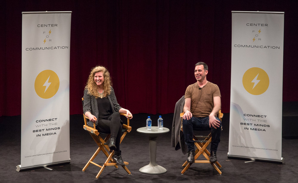 Center for Communication conversation on stage in the Beatrice Theatre