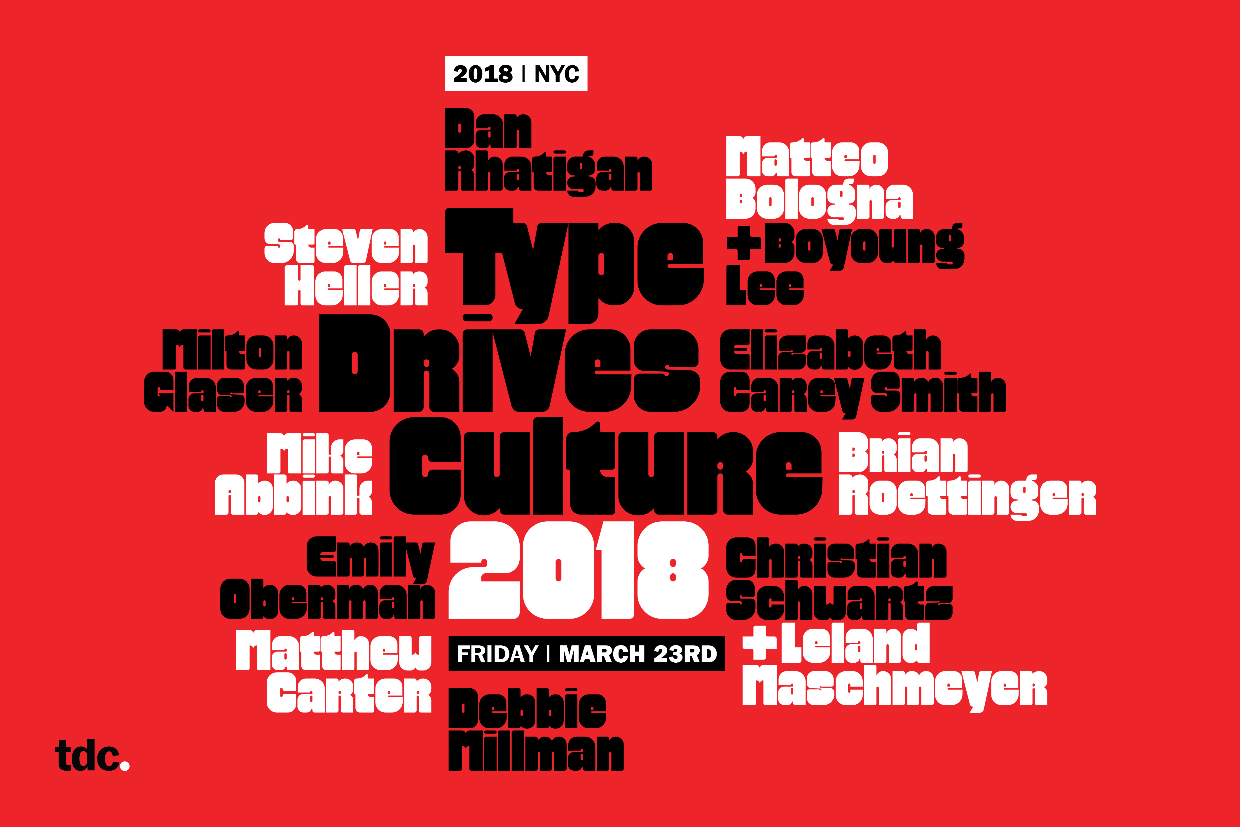 Type Drives Culture poster