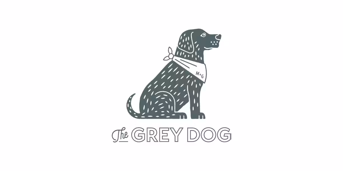 the grey dog logo