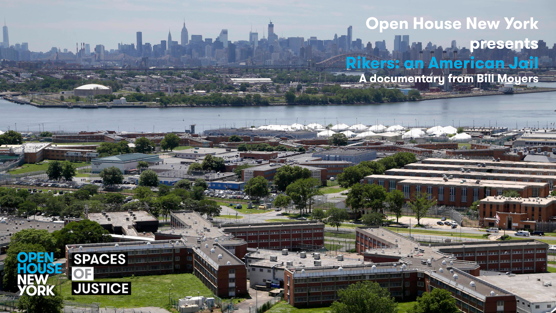 Open House New York poster featuring Riker's Island