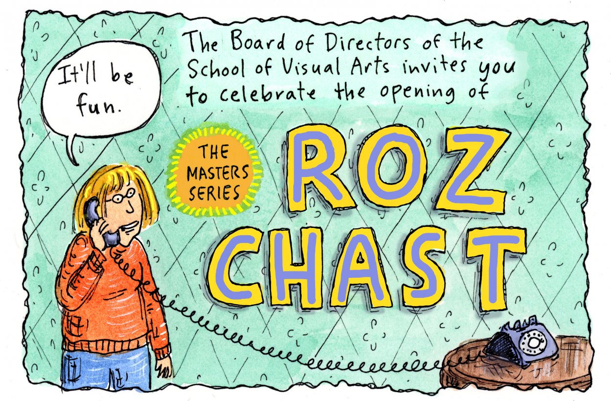 Roz Chast exhibition poster