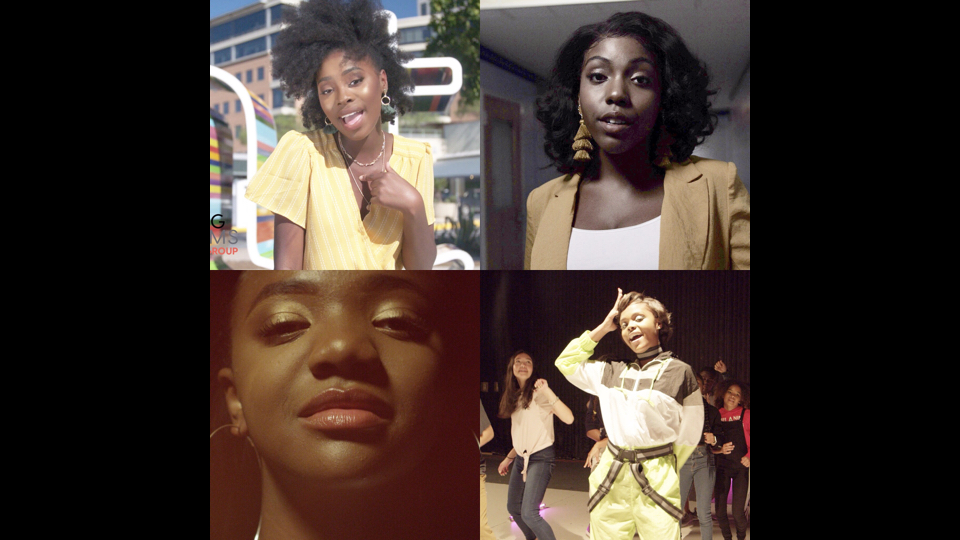 Headshots of four young Black women