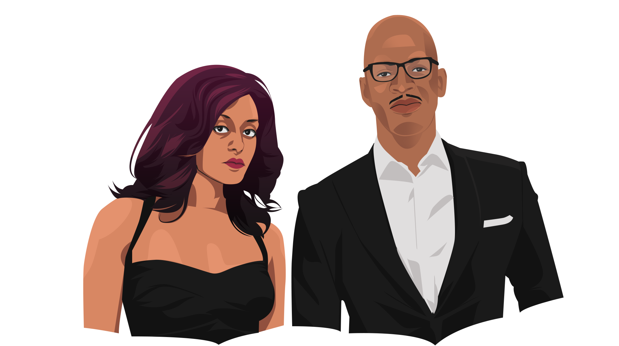 Illustration of Mr and Mrs Jackson