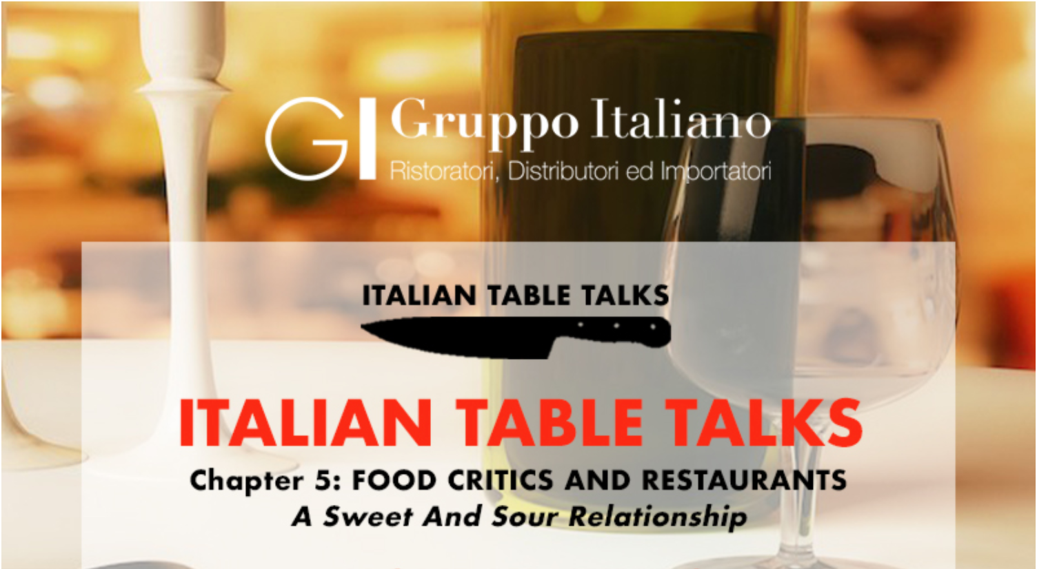 Poster for Gruppo Italiano Italian Table Talks