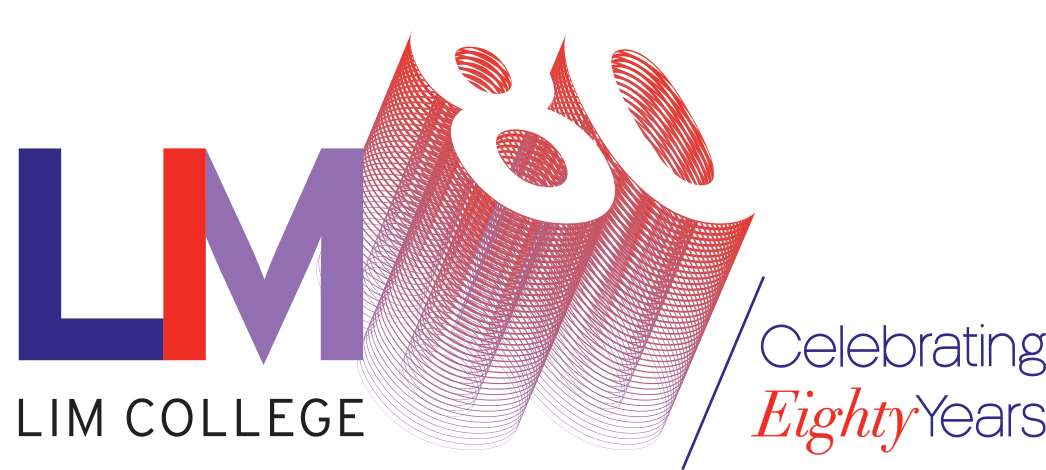 LIM College 80th anniversary poster