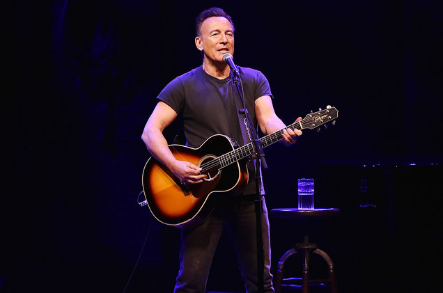 Still of Bruce Springsteen from "Springsteen: Live on Broadway"
