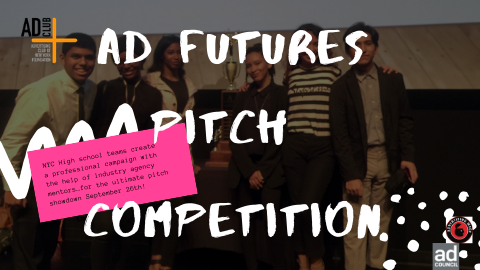 Poster for Ad Futures Pitch Competition