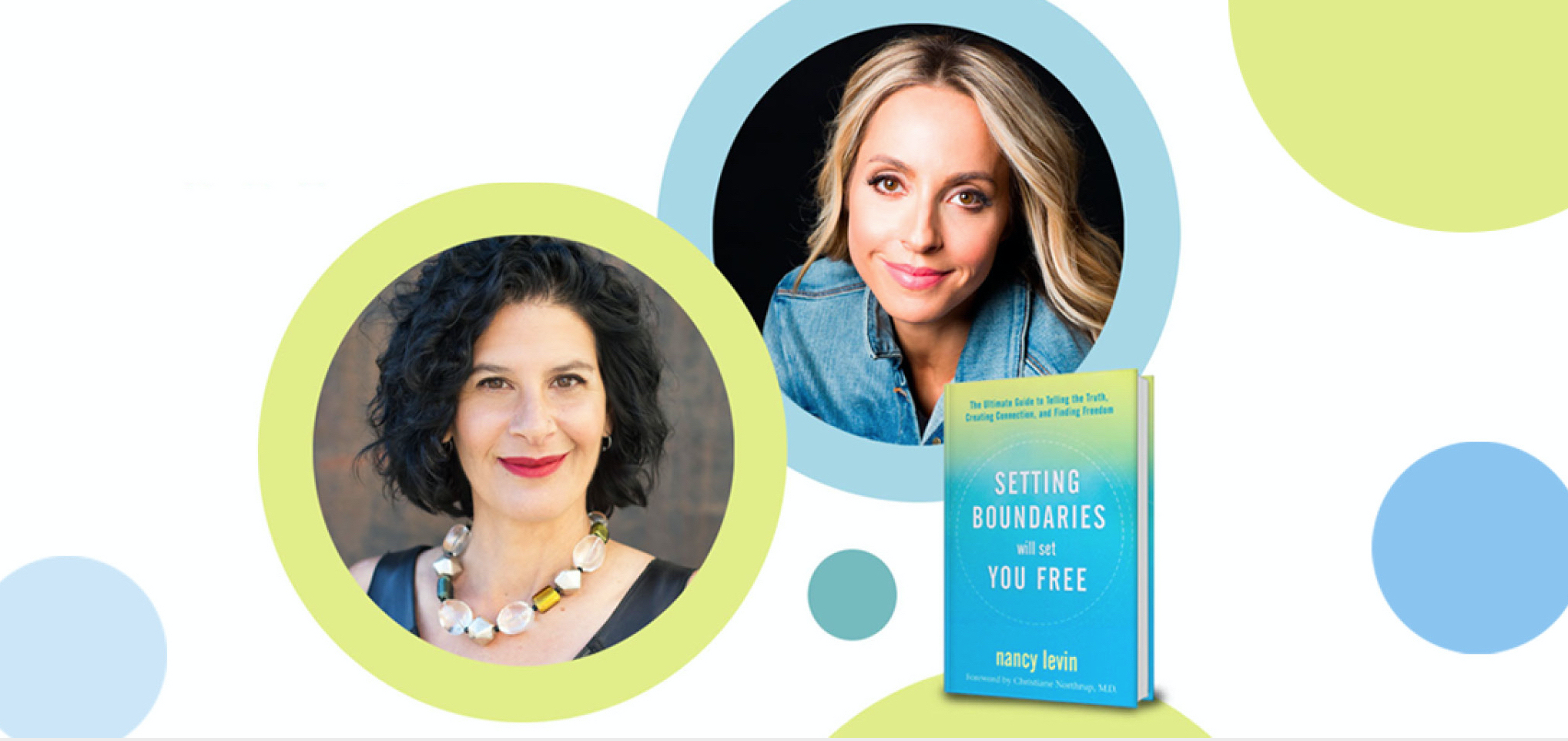 Headshots of Nancy Levin and Gabby Bernstein