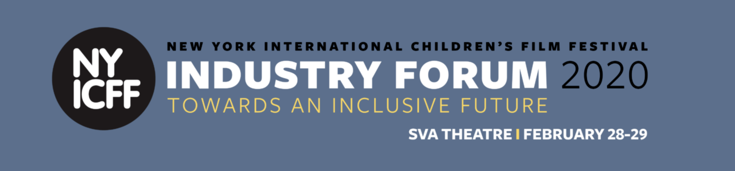 NYICFF Industry Forum 2020 poster