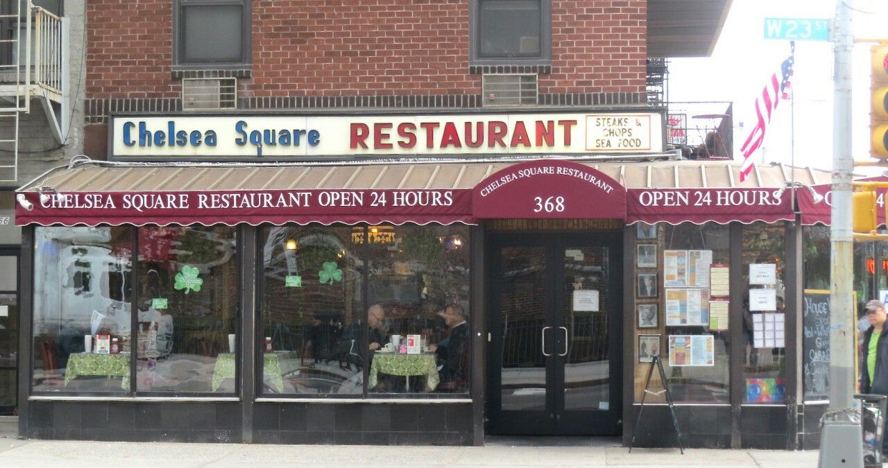 Exterior of Chelsea Square restaurant