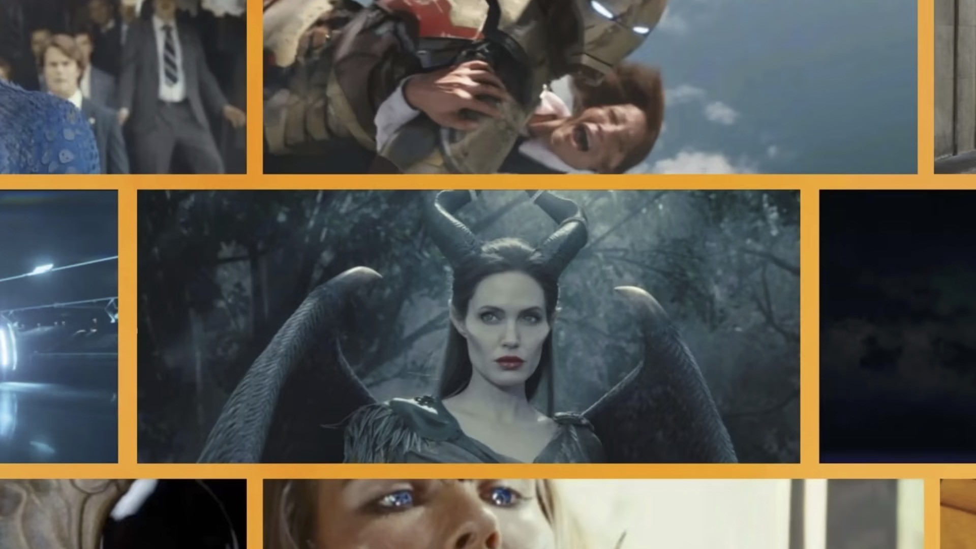 Collage of images from a variety of films