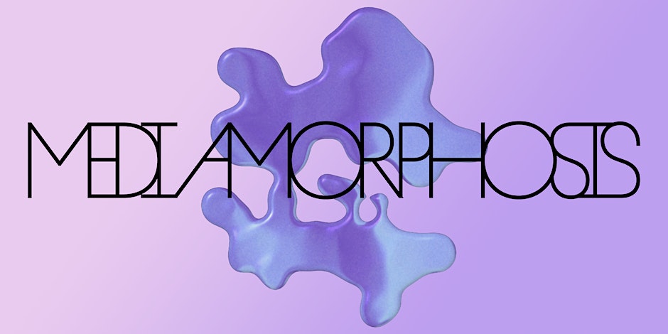 purple blob with text - mediamorphosis