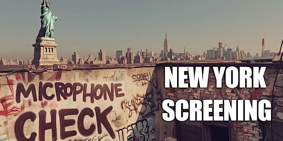 NYC Microphone check poster