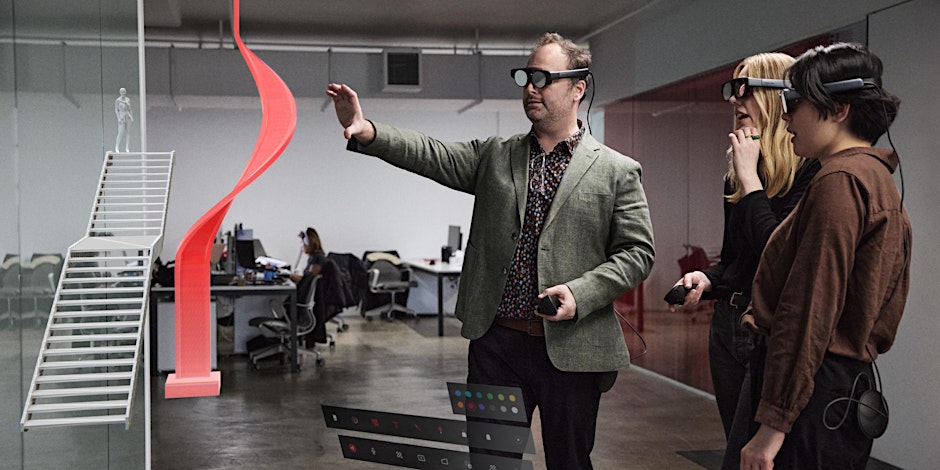 3 people demonstration with Magic Leap