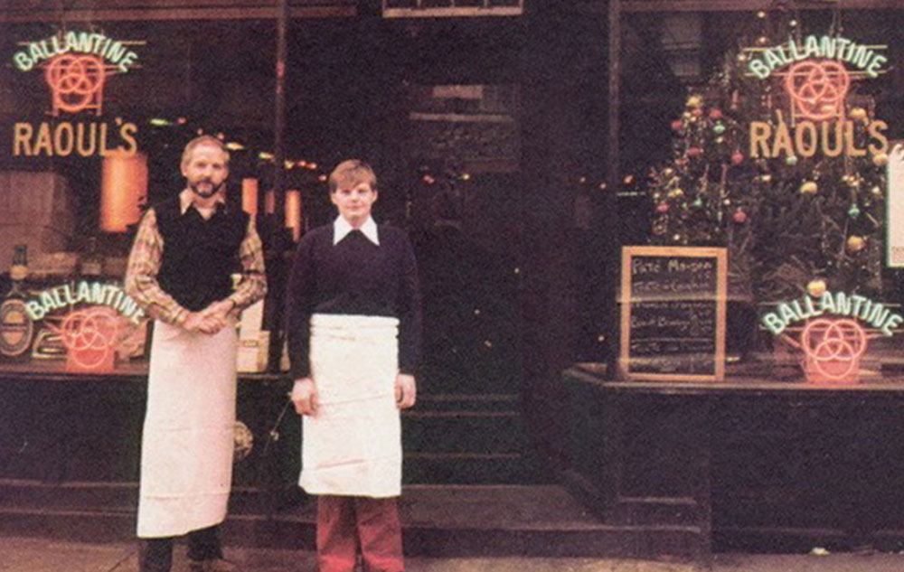Serge and Guy Raoul outside Raoul's restaurant