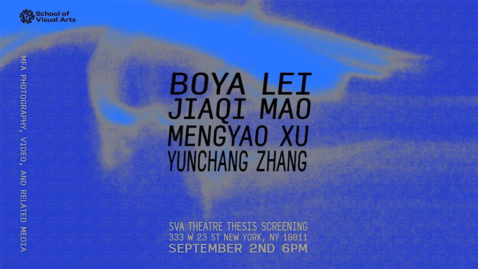 SVA MFA Photography, Video and Related Media poster