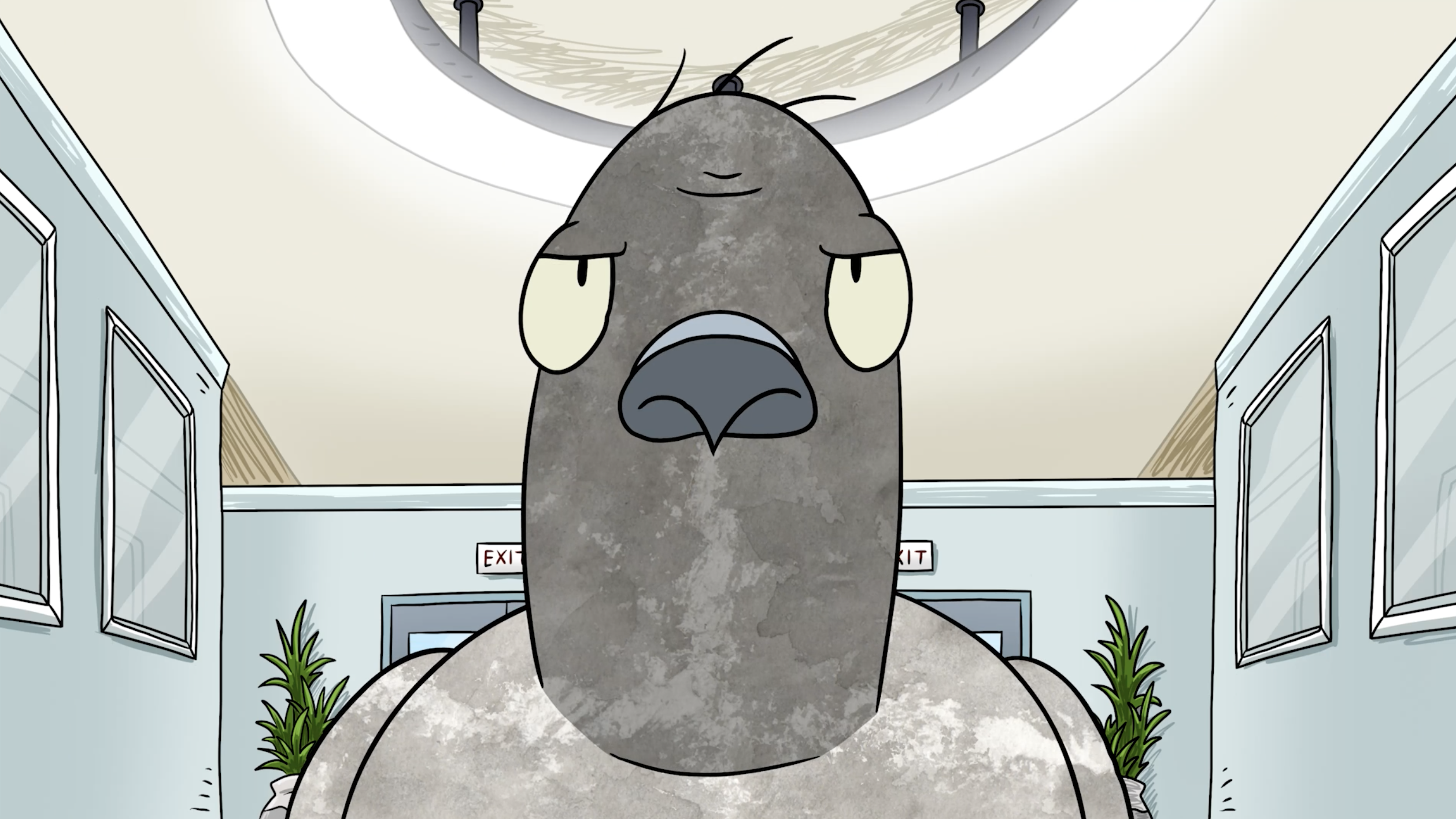Animated image of a pigeon