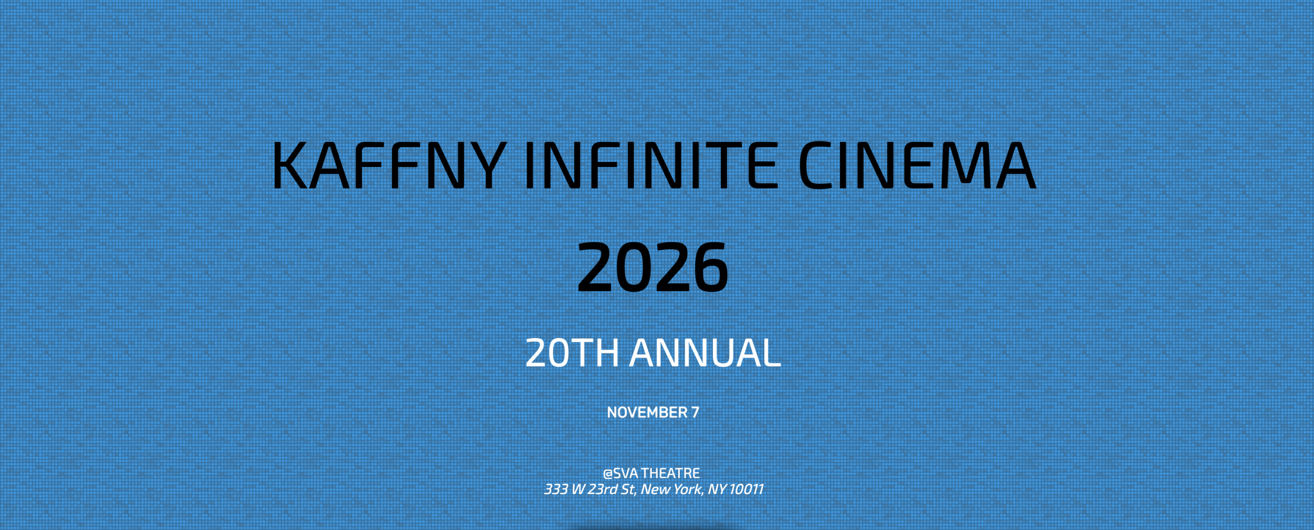 KFFNY 20TH annual poster